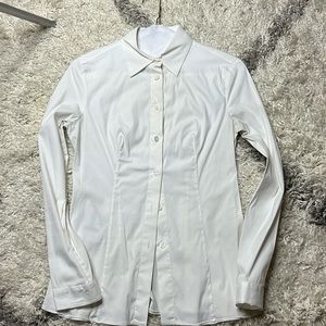 PRADA women’s cotton poplin collard shirt size 38